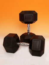 Load image into Gallery viewer, Rubber Hex Dumbbells [Pair]
