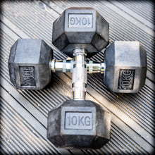 Load image into Gallery viewer, Rubber Hex Dumbbells [Pair]
